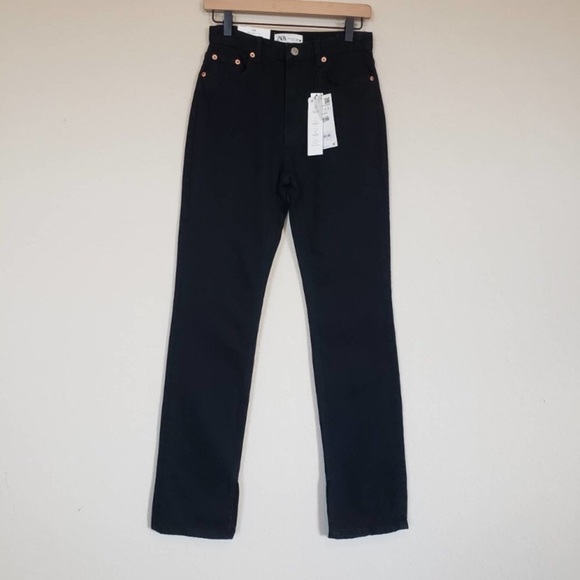 3. Zara High Rise Straight Leg Jeans - Picture 8 of 15